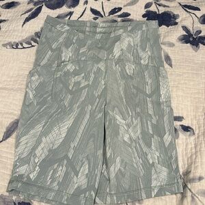 Seafoam Lululemon bike shorts